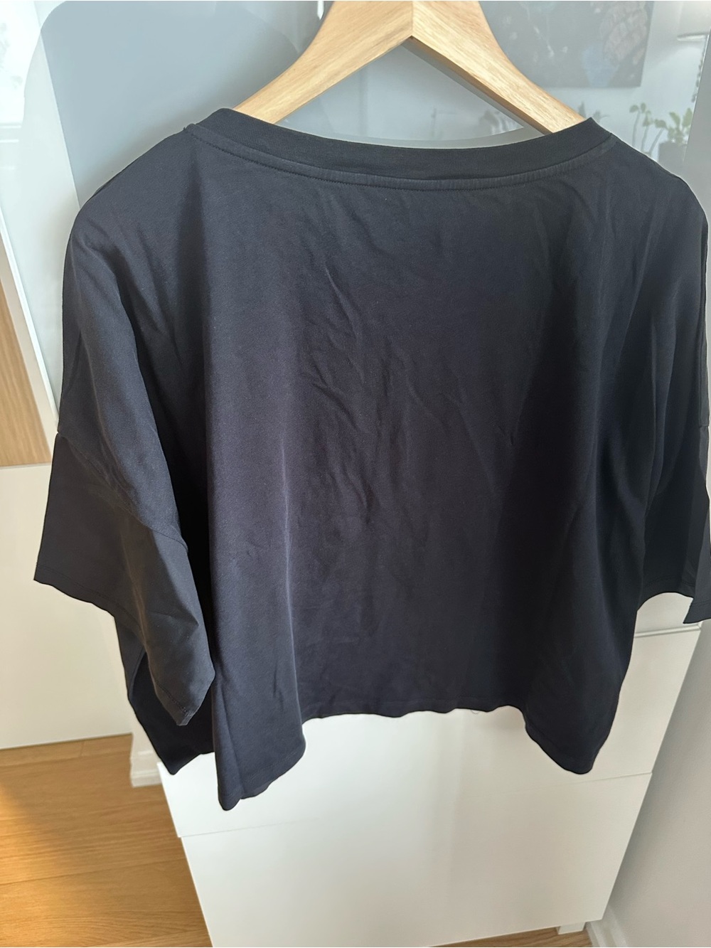Moschino Black Boxy Crop Top